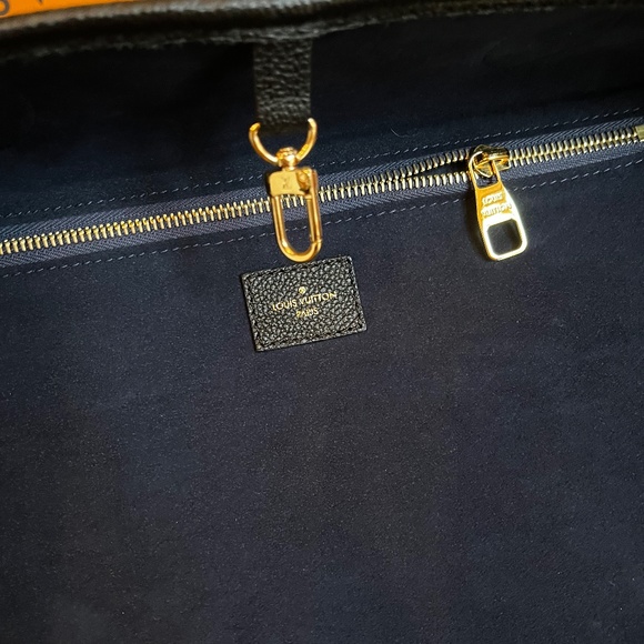 LOUIS VUITTON Empreinte Monogram Giant Neverfull MM Black Noir - Picture 11 of 14